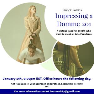 Impressing a Domme 201